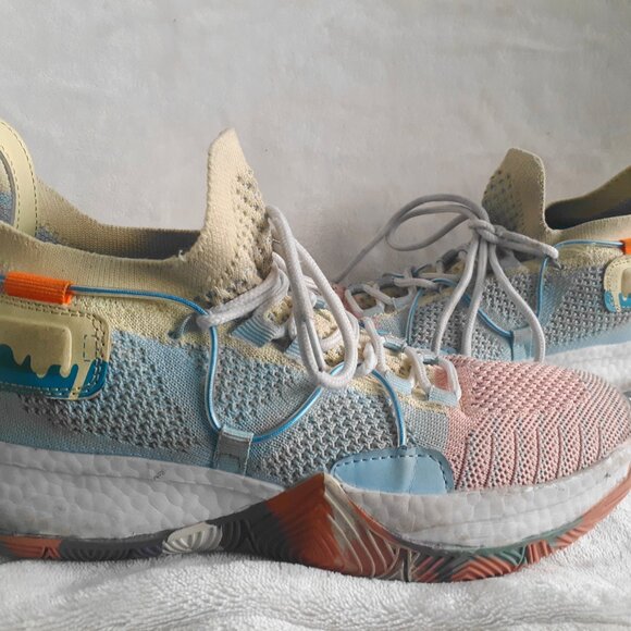 ELAPHURUS BASKETBALL SHOES MULTICOLOR BREATHABLE TRENDY SNEAKERS~WOMENS SIZE 6.5 - Picture 2 of 5